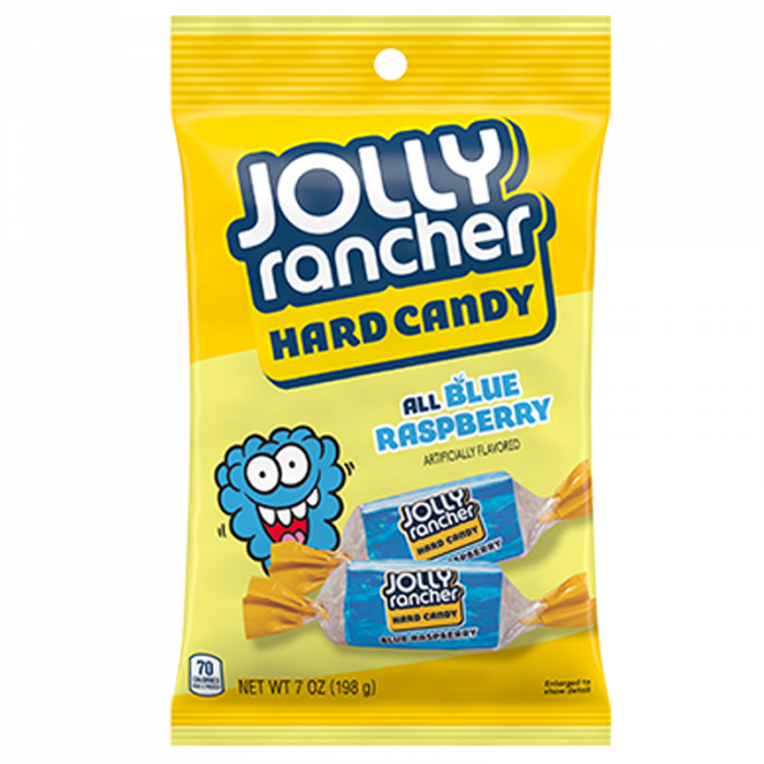 Jolly Rancher Blue Raspberry Flavour Bag 198g 12ct | Mad About Candy