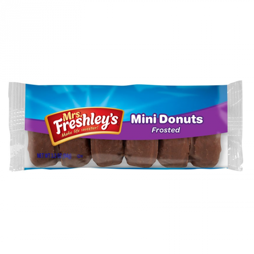 Mrs Freshleys Mini Powdered Donuts 6pk 85g 12ct | Mad About Candy