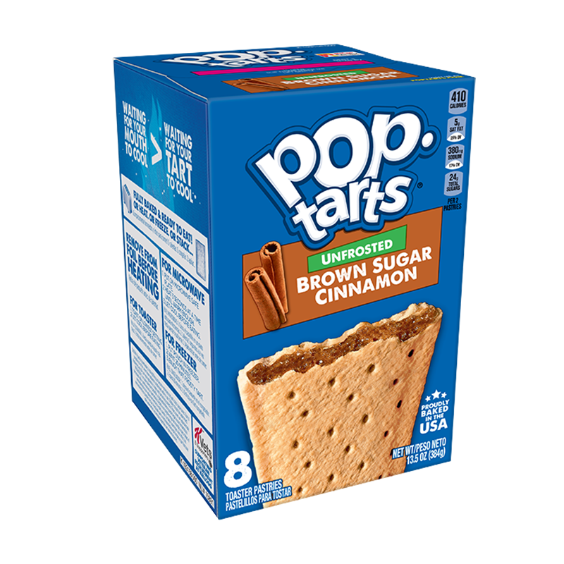 Pop Tarts Unfrosted Brown Sugar Cinnamon 384g 12ct Mad About Candy